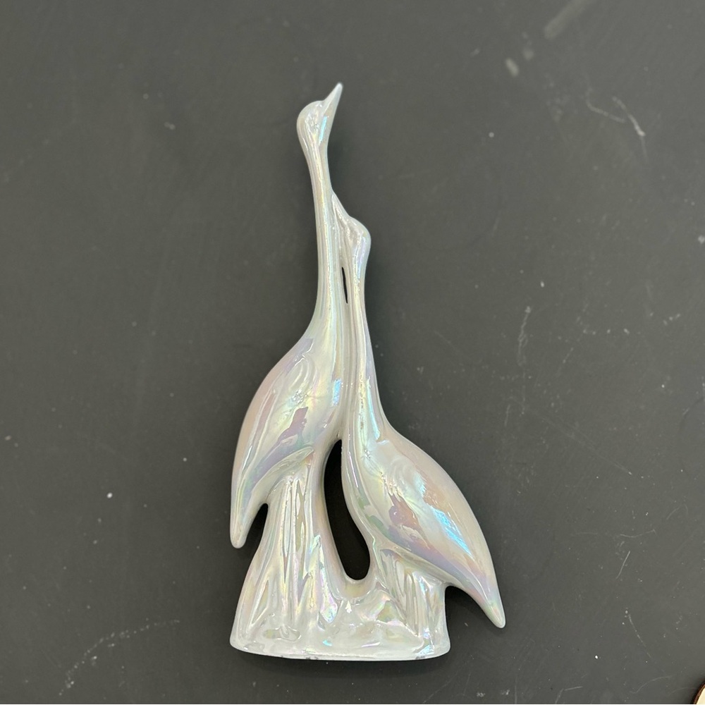 Iridescent Crane Art Sculpture